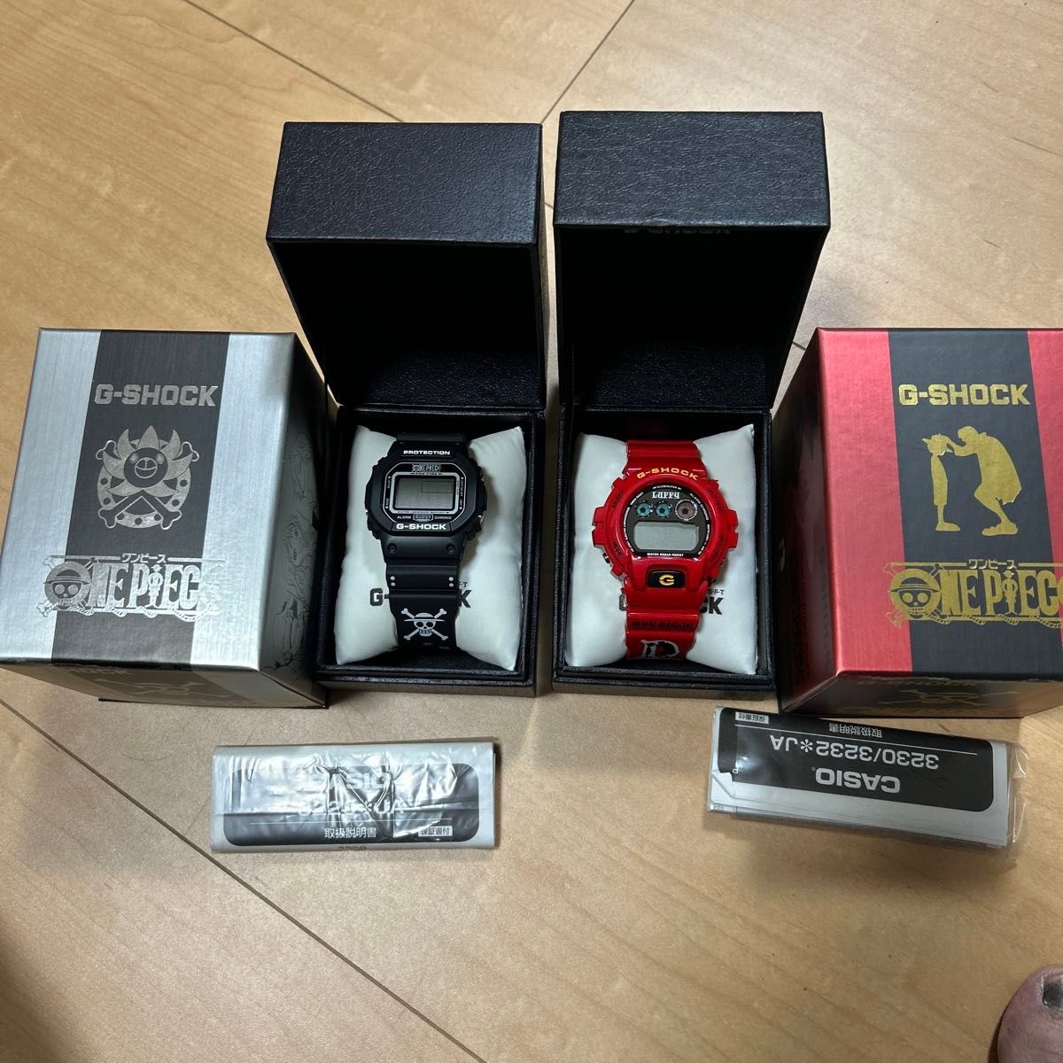 One Piece G-Shock 2 piece set new and unused battery dead No.gs2109