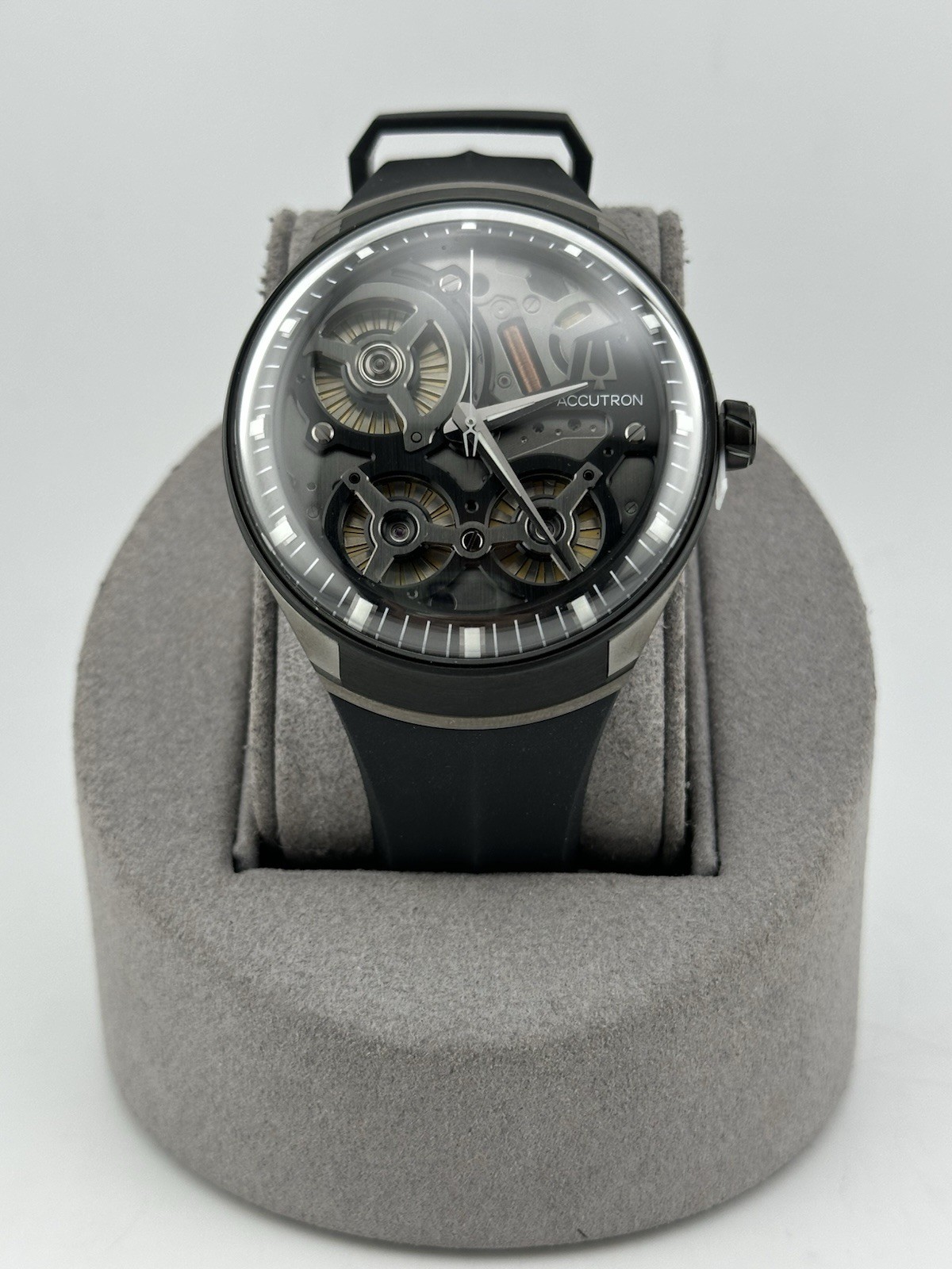 Accutron Luxury Men’s Electrostatic Black DNA 2ES8A003 Watch Brand New In Box