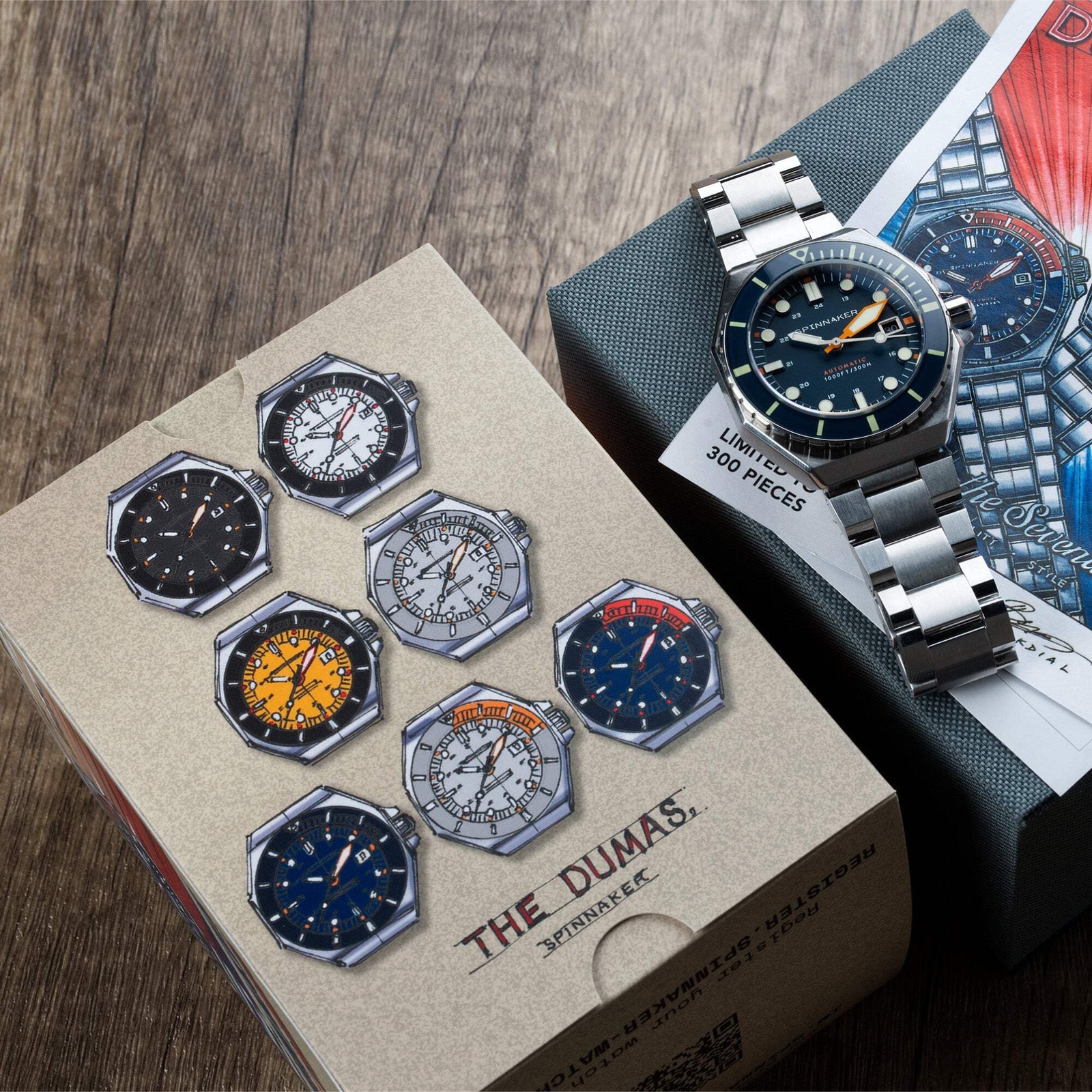 Dumas Blue / Orange / Stainless Steel | Blue Dial Wristwatch SP-5081-GG