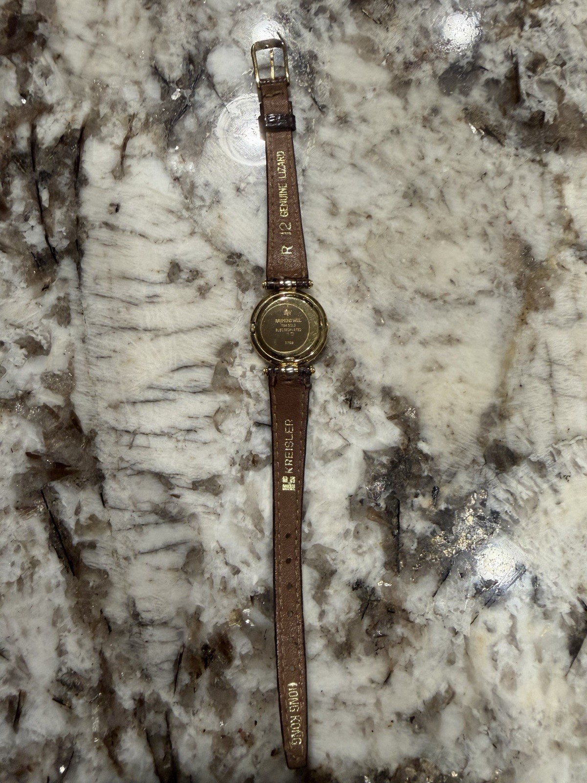 Raymond Weil Genève Women’s 2 Watch Lot Quartz Gold Plated Brown Leather