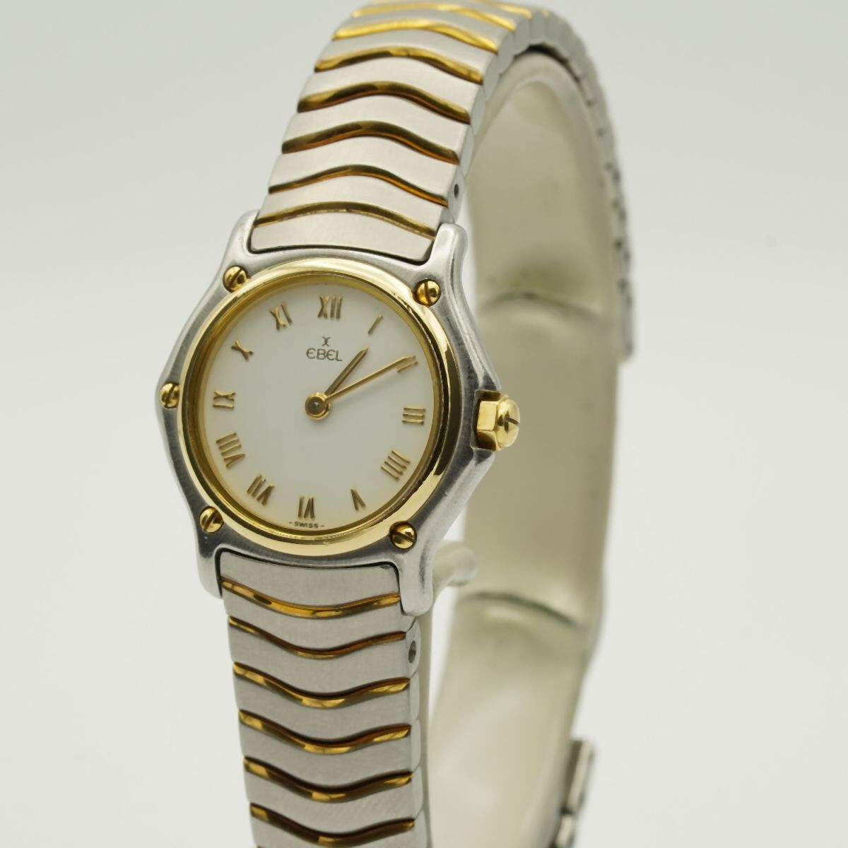 Ebel Sport Classique Ladies Watch 23Mm Steel/Gold 1057901 Vintage Beautiful Mop