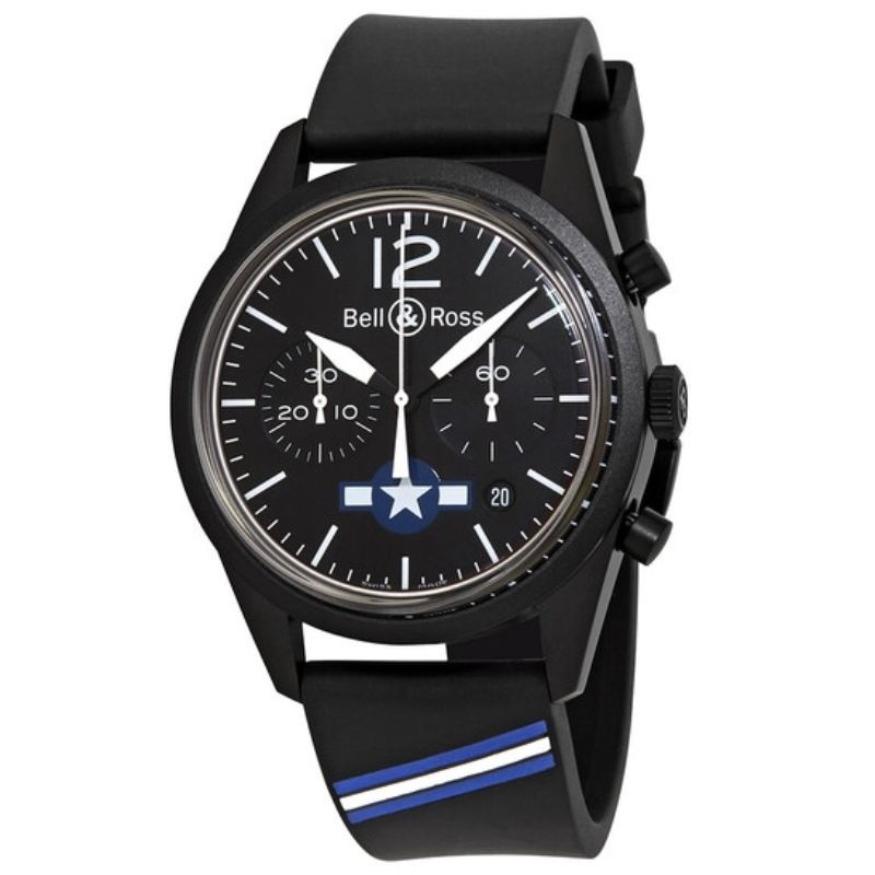 Bell & Ross Vintage 1 of 99 US Air Force Black Dial Automatic Chronograph Watch
