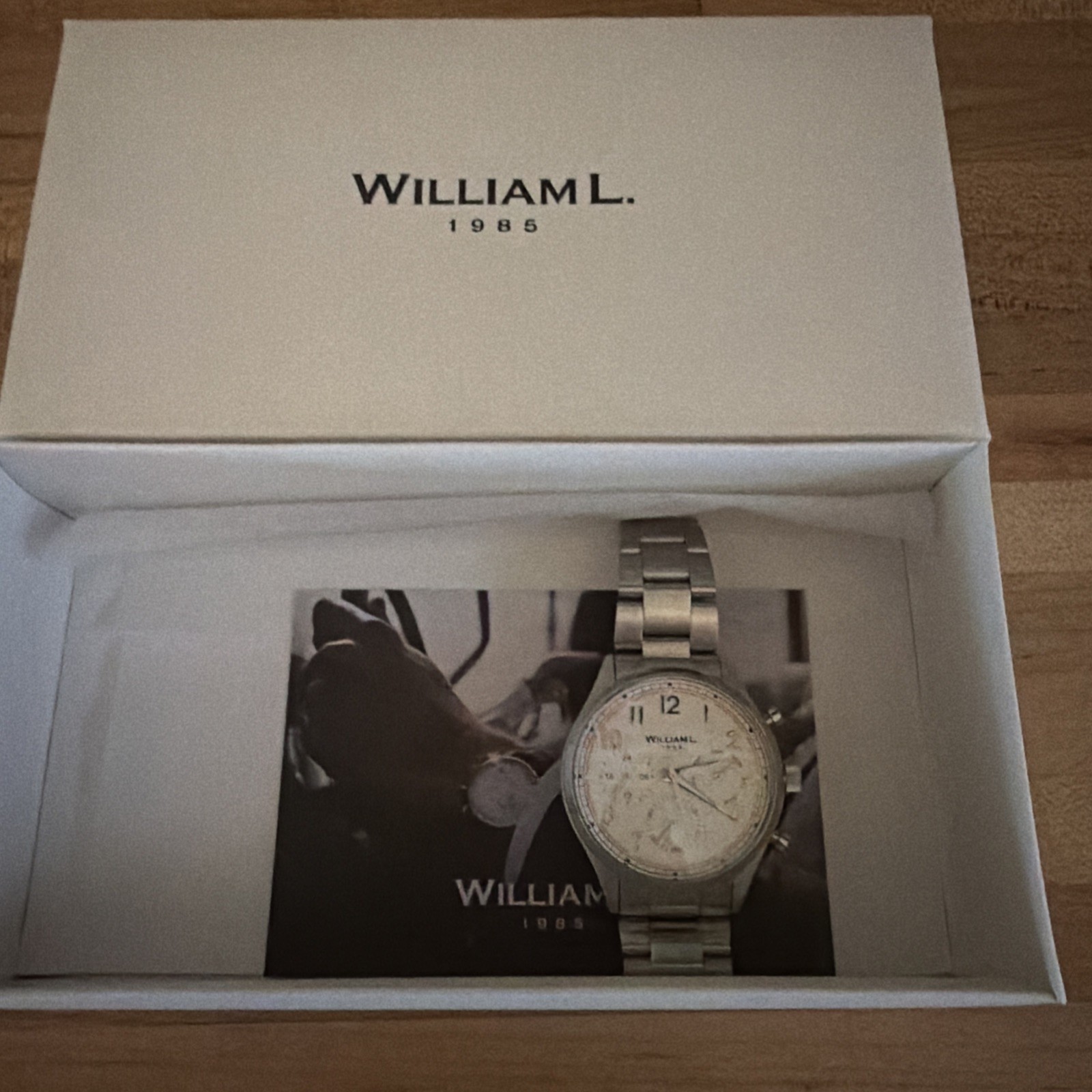 William L. 1985 Chronograph 40mm Men’s Watch Needs Batteries Preowned