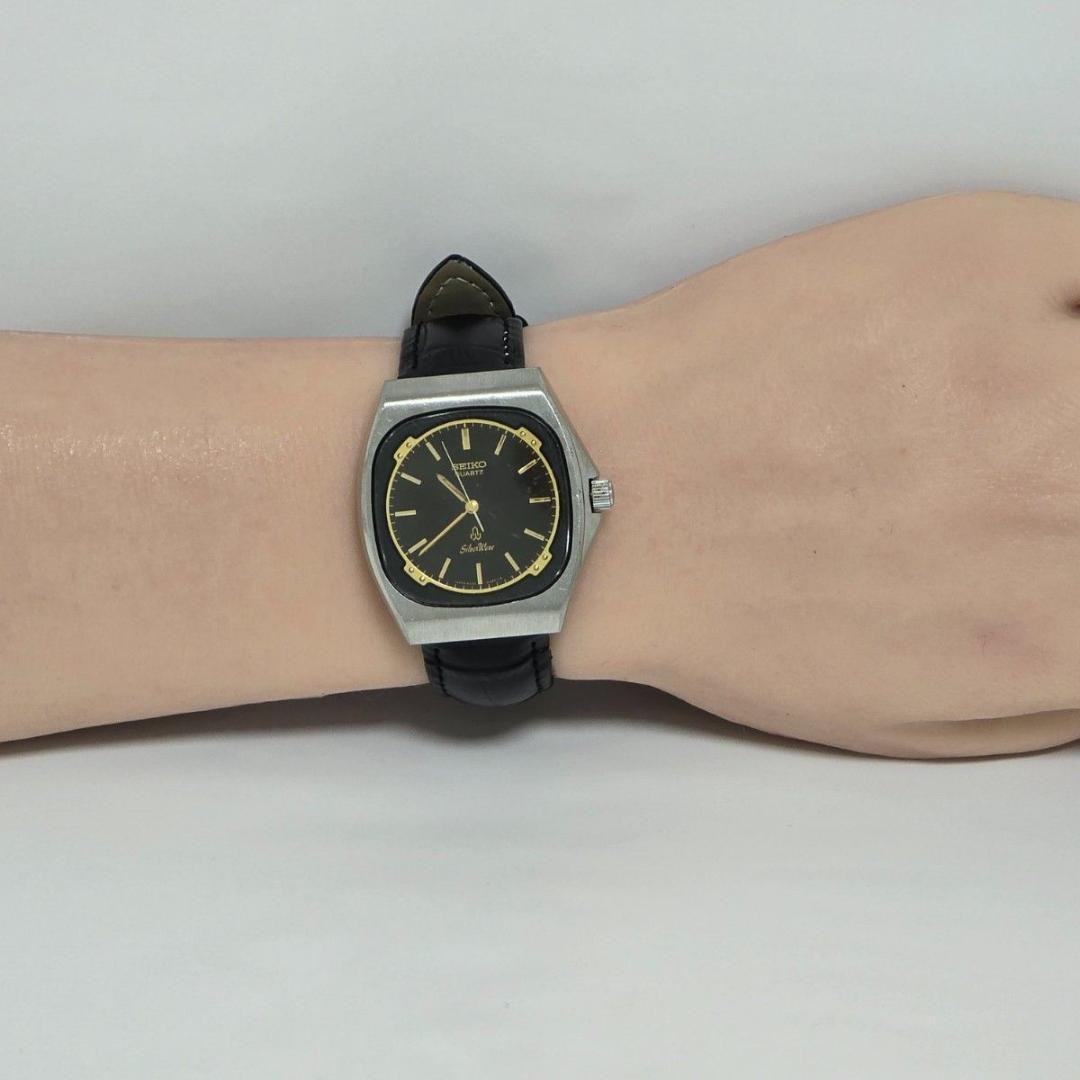 Operational Seiko Silver Wave 1982 6030 5280 Gold Black