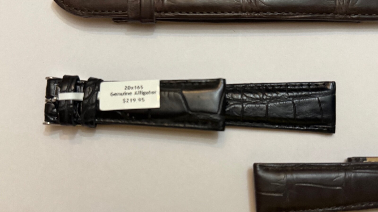 LOUISIANA FARM Padded Alligator Watch Strap Genuine Alligator Leather Fits Rolex