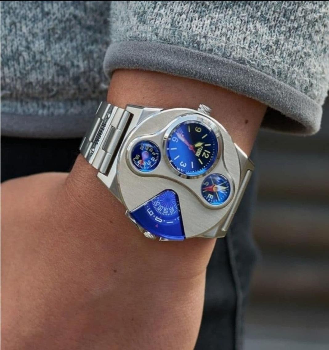 Storm V2 Navigator Blue Analog Quartz Watch Excellent Condition From Japan