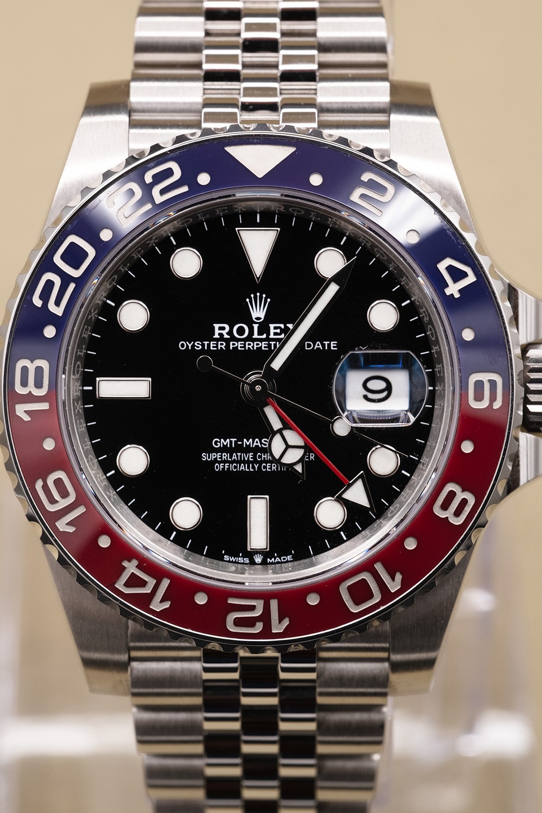 2022 Rolex GMT-Master II Pepsi Black Dial Complete