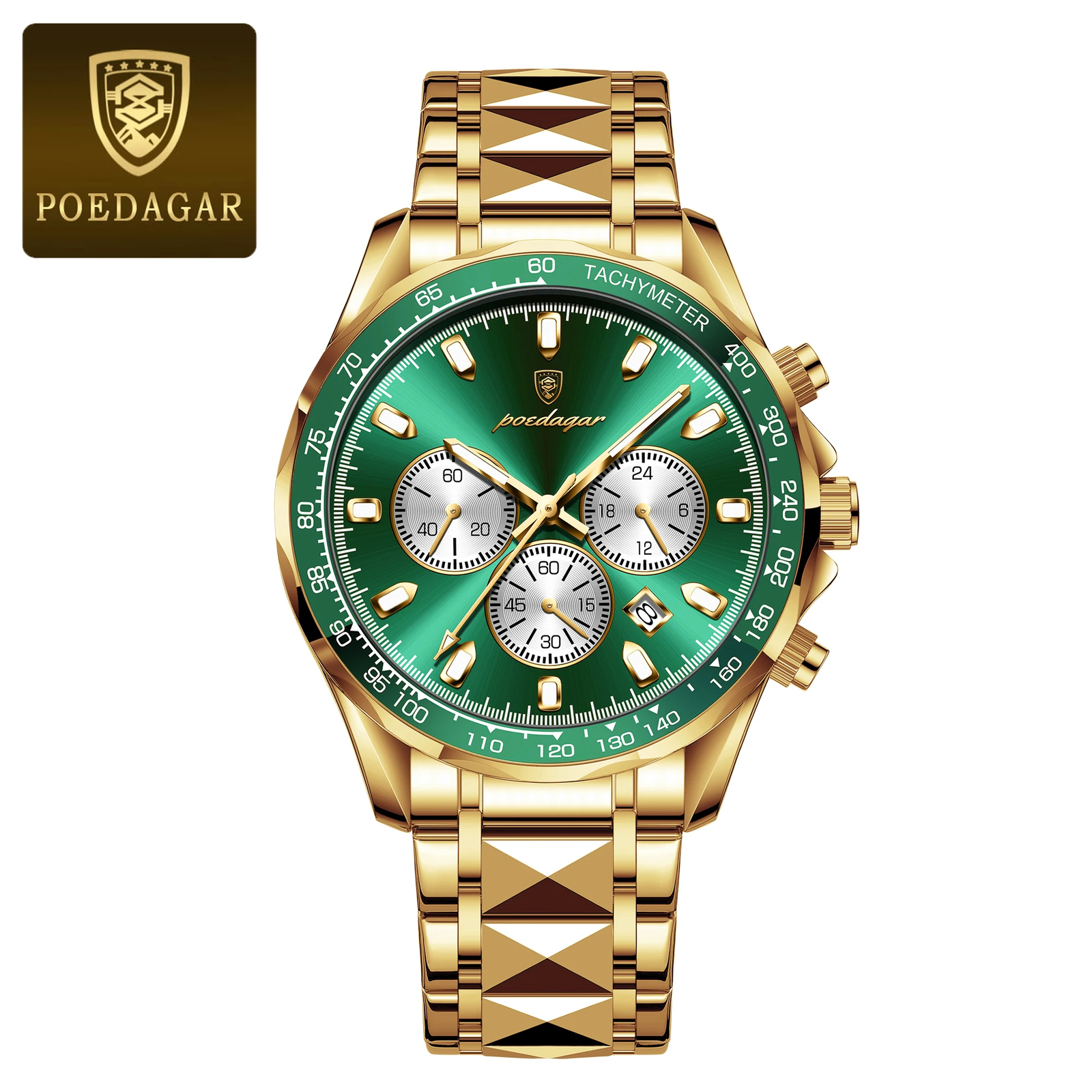 KC POEDAGAR Luxury Sports Watch Men Quartz Waterproof Luminous Date Chronograph