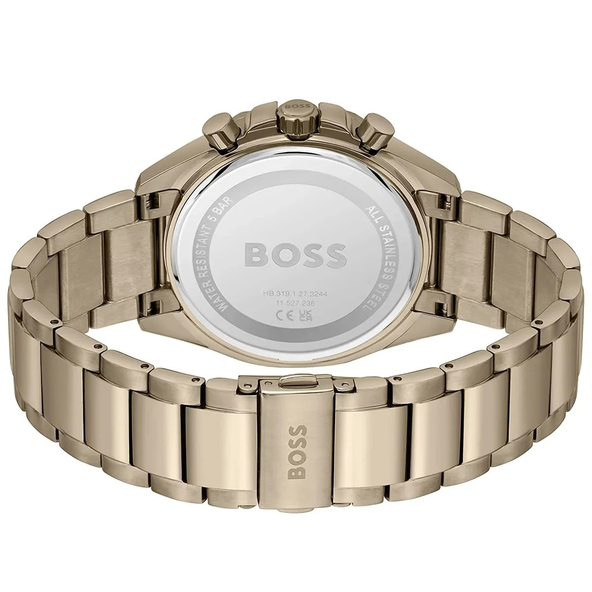 HUGO BOSS Cloud 1514019 Men’s Watch Olive Green Dial Bronze Gold Stainless Steel