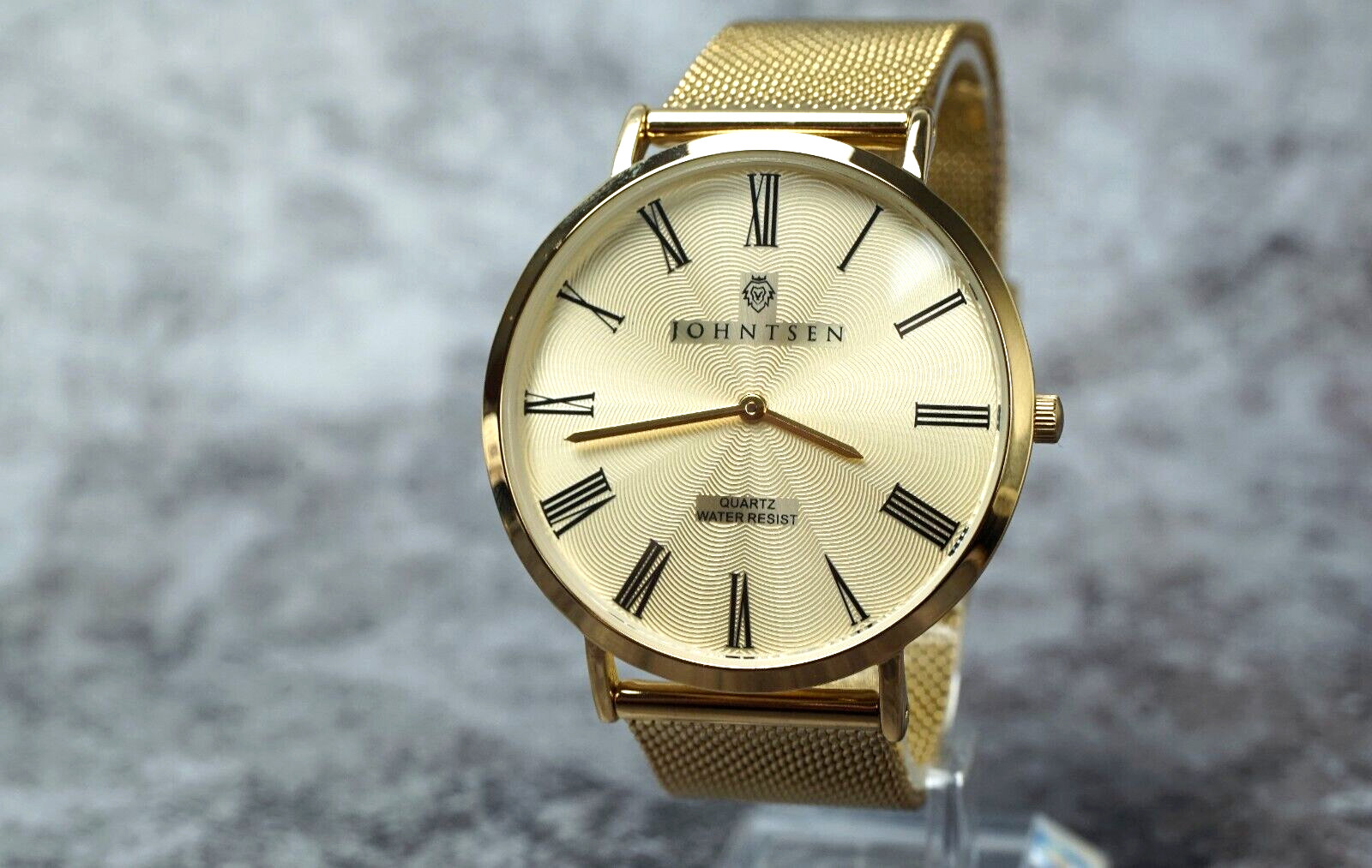 JOHNTSEN WristWatch Quartz Made for USA Stainless Steel Japan Movt NEW