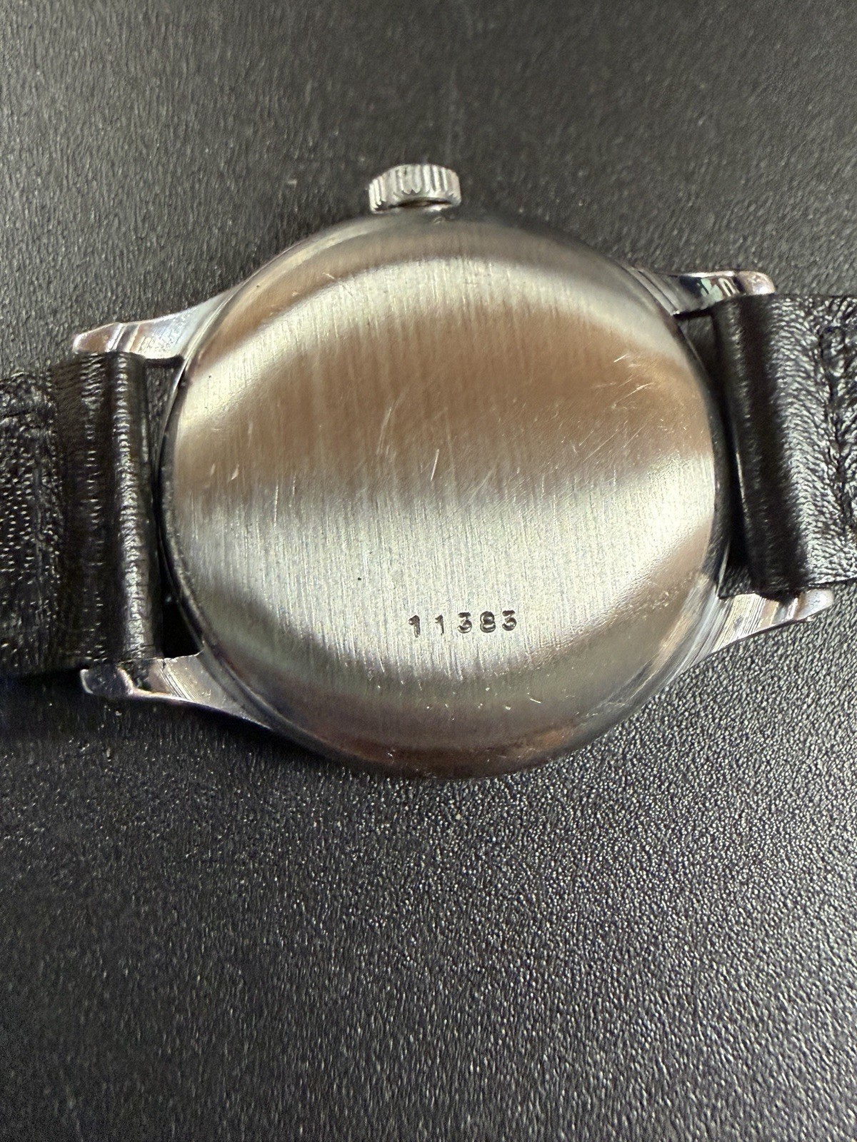 Record Vintage Bumper Automatic Cal. 172 23J Sector Dial 35mm Rare Watch 1950s