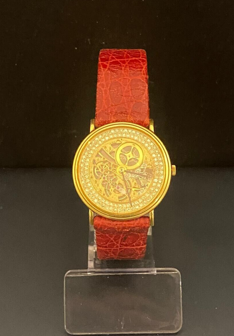Fine Vintage Audemars Piguet ‘Skeletonized’ 18k gold & Diamond wristwatch