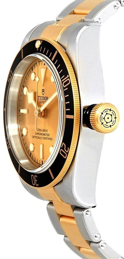Tudor Black Bay S&G 18k Yellow Gold & Steel Champagne Dial Men’s Watch M79733N