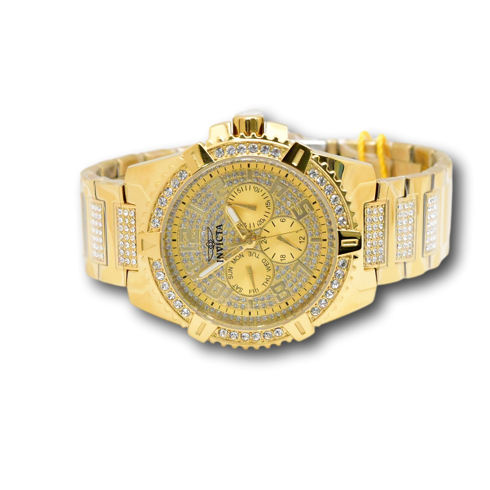 Invicta Celestial Luxe Men’s 45mm Pave Crystal Multi-Function Quartz Watch 48561