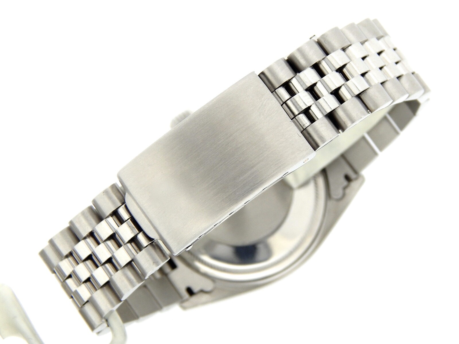 Rolex Datejust Mens 1603 Stainless Steel Watch Engine-Turned Bezel Silver Dial