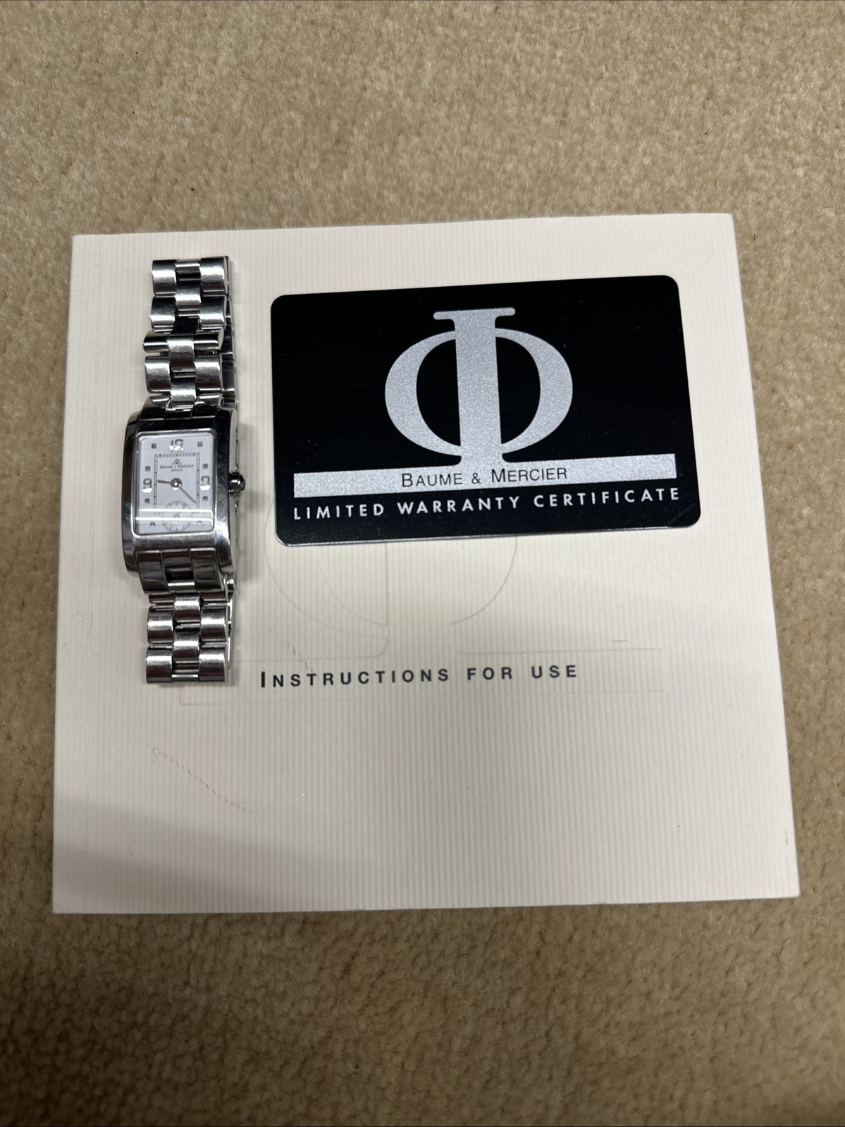 Baume & Mercier Vintage Hampton MV045 Ladies Swiss Watch w/ Saks Papers