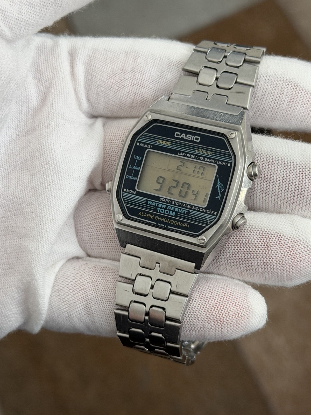 Rare Vintage Casio Marlin W-350 Men’s Digital Sports Watch JDM 1980s Module 152