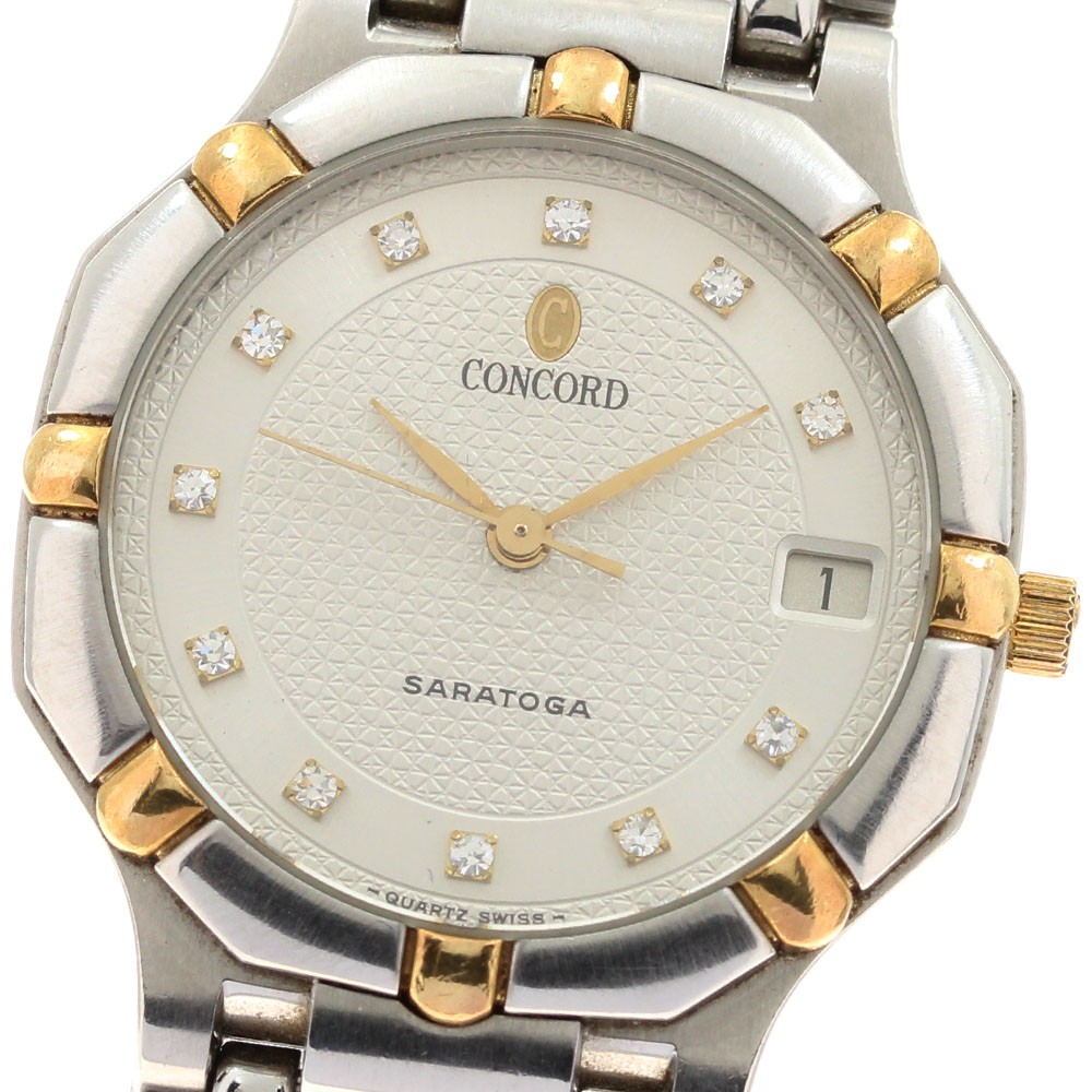 Concord Saratoga 15.14.247/G 11P diamond beige Dial Quartz Men’s Watch_935543
