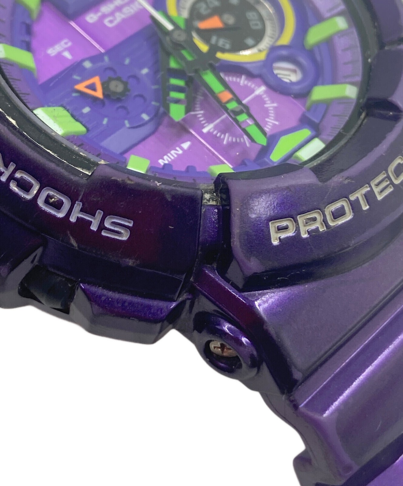 Casio G Shock Evangelion Unit 01 Purple Analog Watch GAC 110 Men’s 50mm