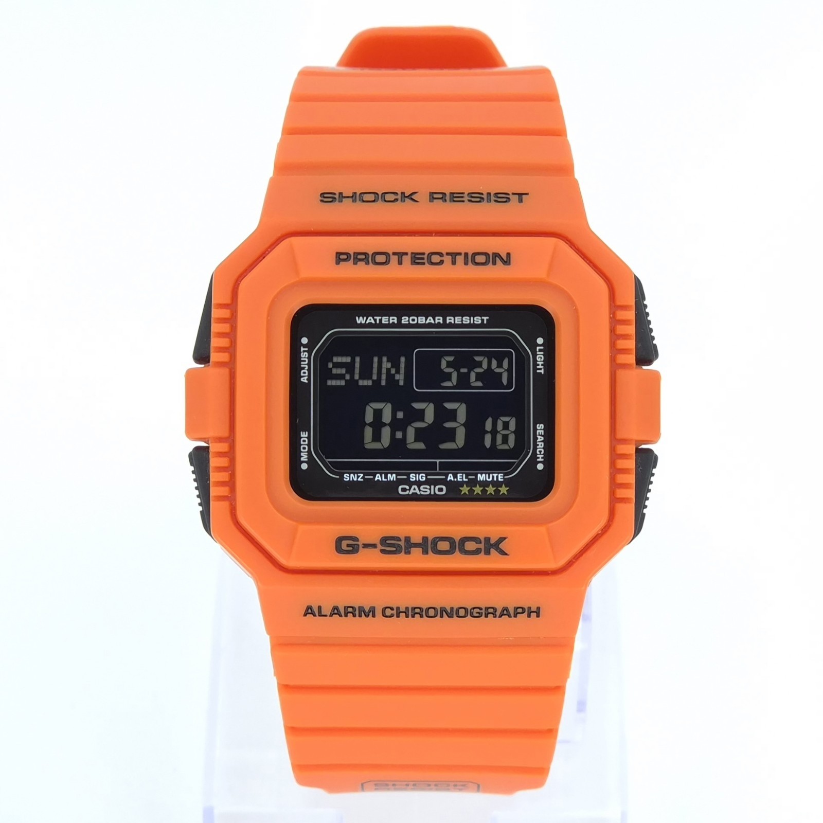NOS CASIO DW-D5500MR-4 G-SHOCK “RESCUE” WR 20BAR VINTAGE DIGITAL 2014