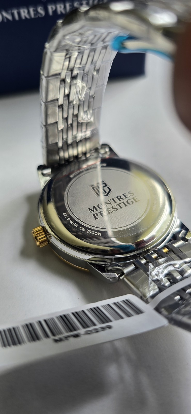 Montres Prestige x Invicta Men’s 45mm Two Tone Watch Crystal Bezel MPW-0239 NIB