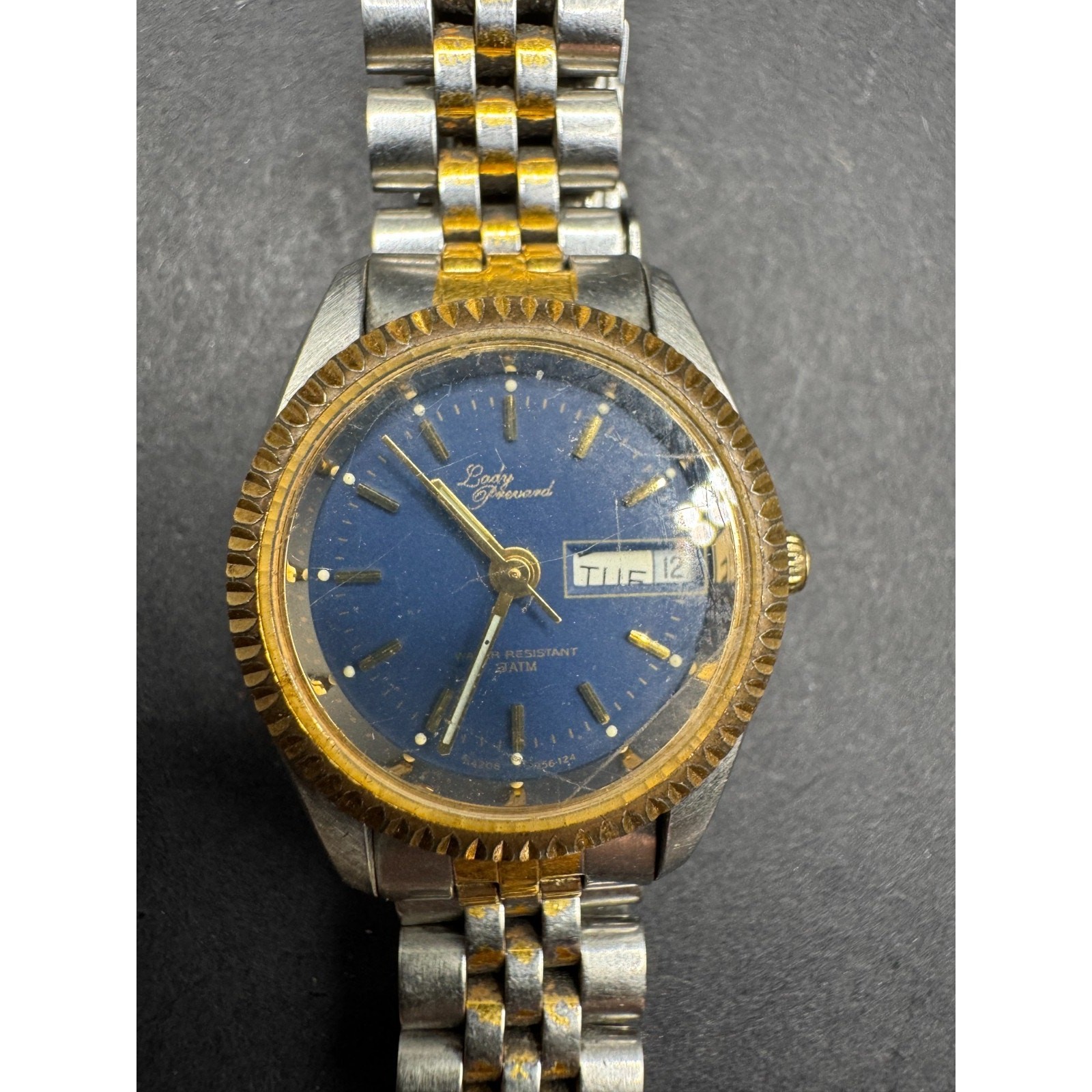 Lady Prevard Ladies Watch Two Tone Bezel Blue Dial 3ATM WR A4206-956-104