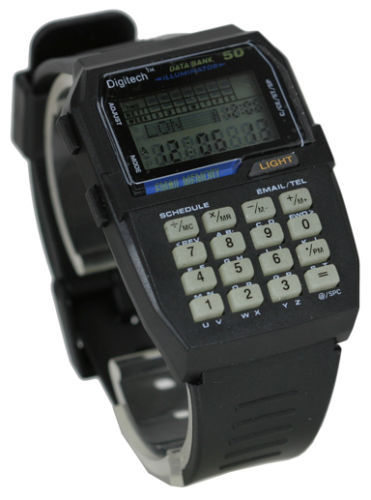 Data Bank Calculator 50 Memory Smart Watch