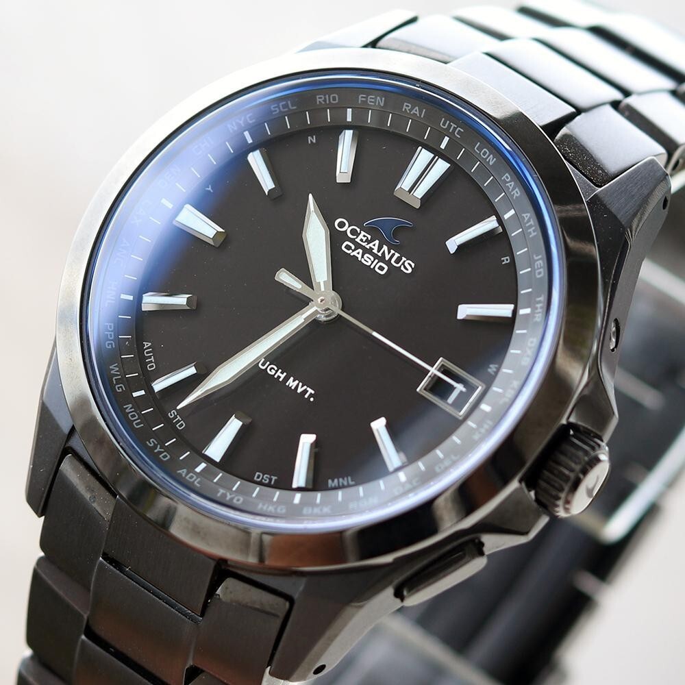 Casio OCEANUS OCW-S100B-1AJF 3 Hands Models Watch Titanium Black New Japan
