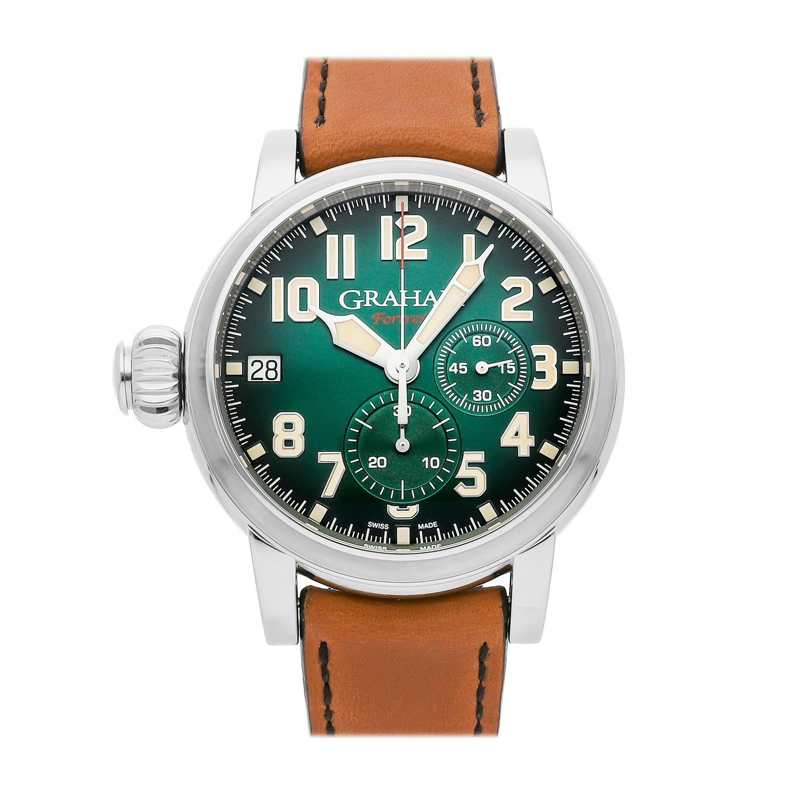Graham Fortress Left Hand Limited Edition Green Dial Watch 2FOAS.G05A.L128B