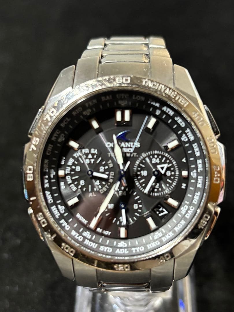 Casio Oceanus OCW-T600 Eco Drive Titanium Solar Chronograph Watch