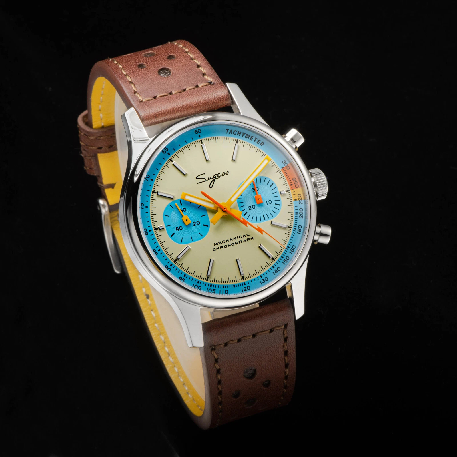 Sugess Chrono Heritage SWAN NECK Dial Chrono SEAGULL 1963 Watch 40MM Fashion