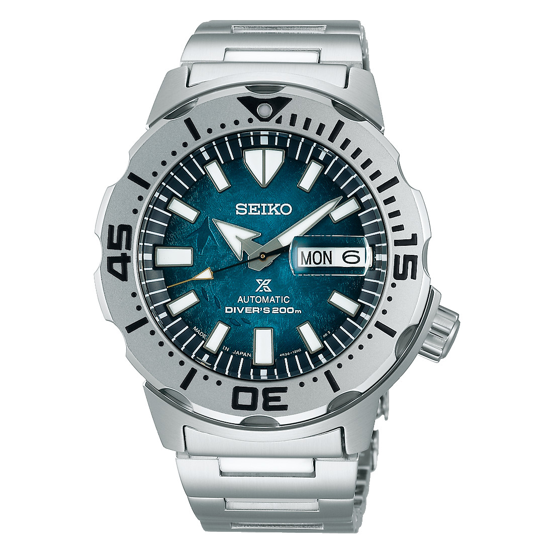 Seiko Prospex Monster Automatic Mens Watch + Worldwide Warranty SBDY115/SRPH75