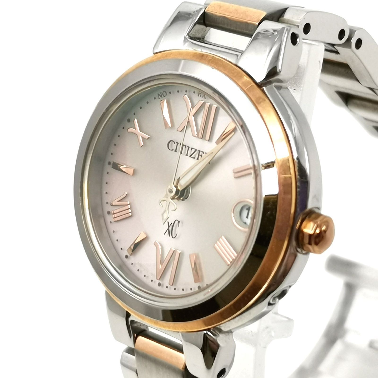 Citizen xC Cross Sea H058 T016553 Radio Solar Women s Wristwatch Roman Pink Dial