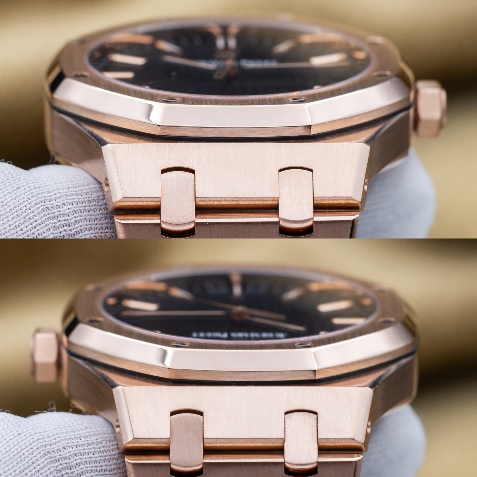 Audemars Piguet Royal Oak Rose Gold Black Dial 41mm – AP 15500OR Full Set