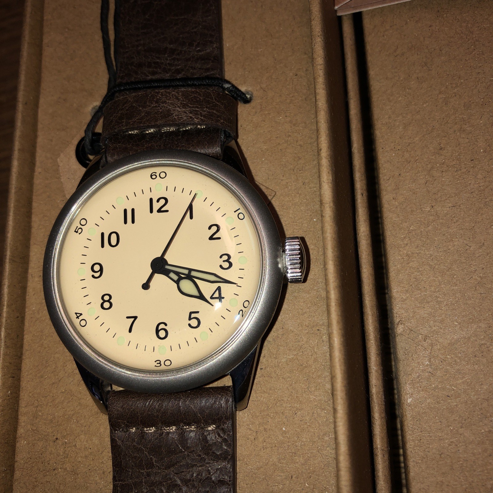 Praesidus Type A-11 – NH35 movement Leather band Case Stainless – Never Used