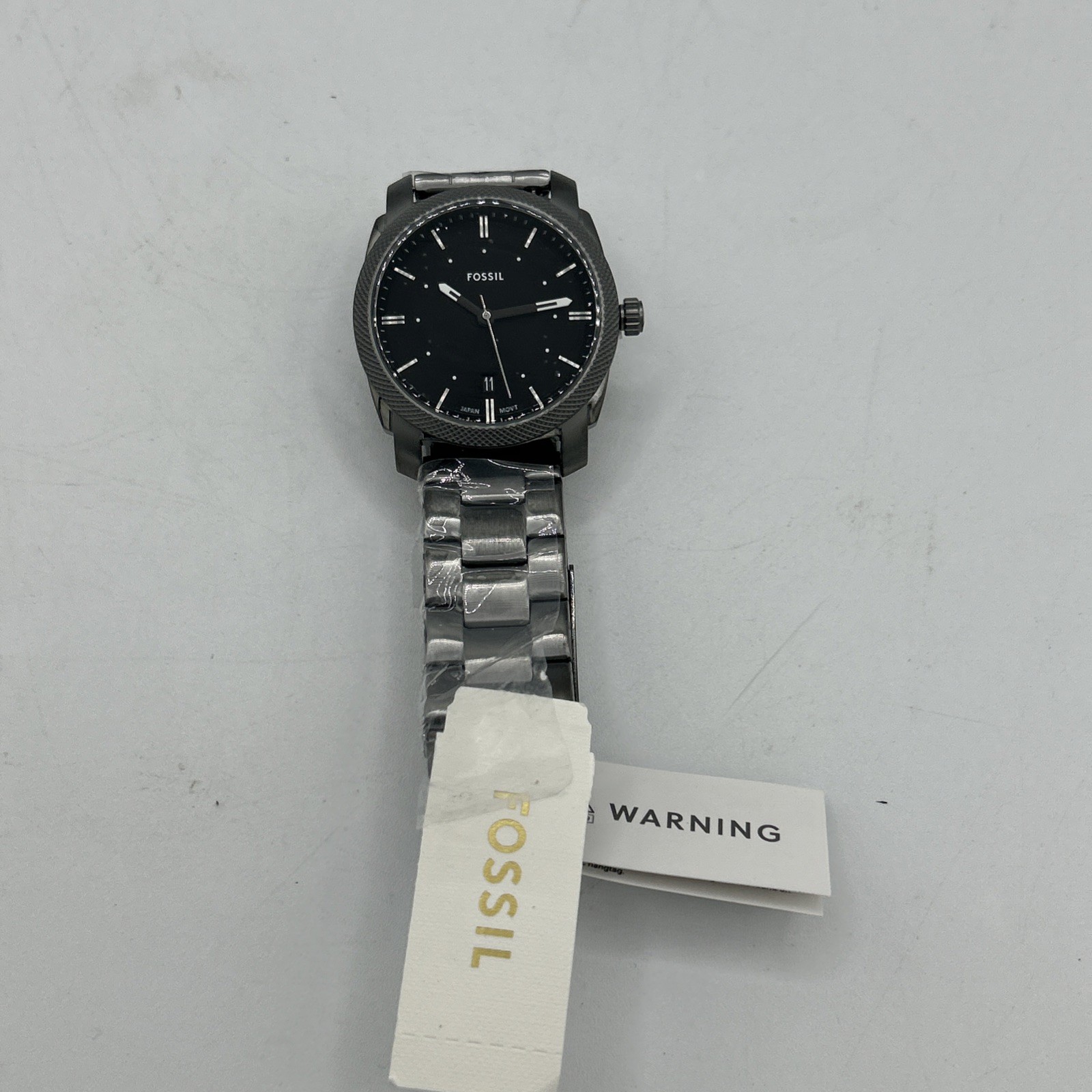 Fossil Machine Black Dial Smoke Ion-plated Men’s Watch FS4774