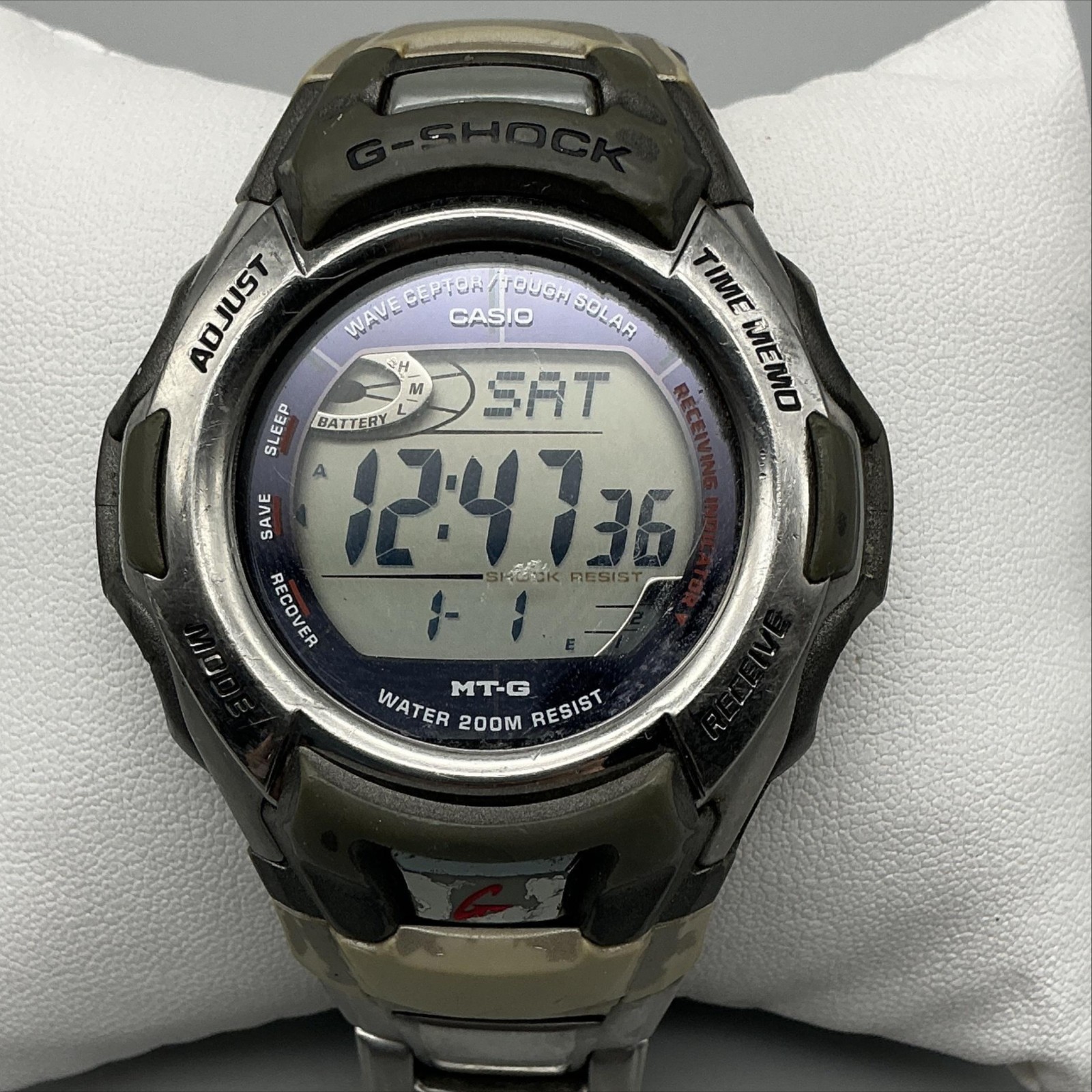 Casio G-Shock 2638 MTG-900 Mens Watch 42mm Solar Atomic Stainless 8.25″