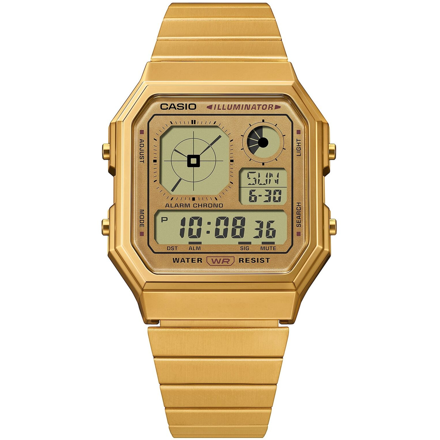 Casio Classic A130WEG-9AJF Quartz Gold Dial 33.9 mm Watch