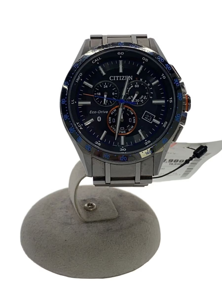 CITIZEN Solar Watch Analog Titanium BLK SLV W770MV