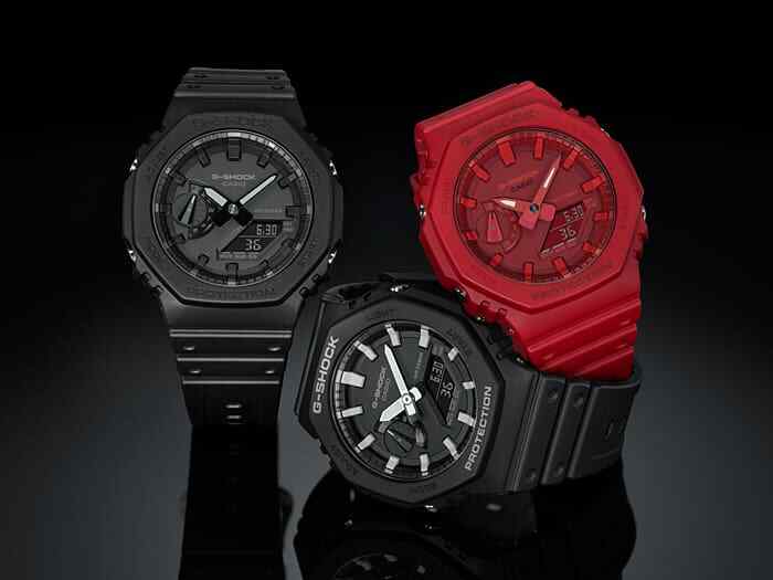 CASIO G-SHOCK GA-2100-1A1JF Carbon Core Guard Analog Digital Watch Black 45.4mm
