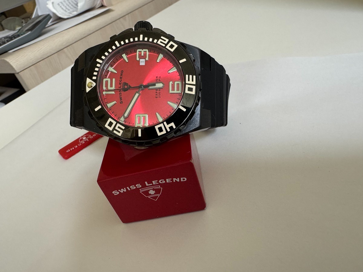 Men’s SWISS LEGEND EXPEDITION SL-10008-BB-05 Red DIAL WATCH