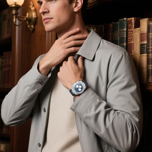 Fashion Business Mens Watch, Quartz Wrist Watches of Luxury Watches, blue