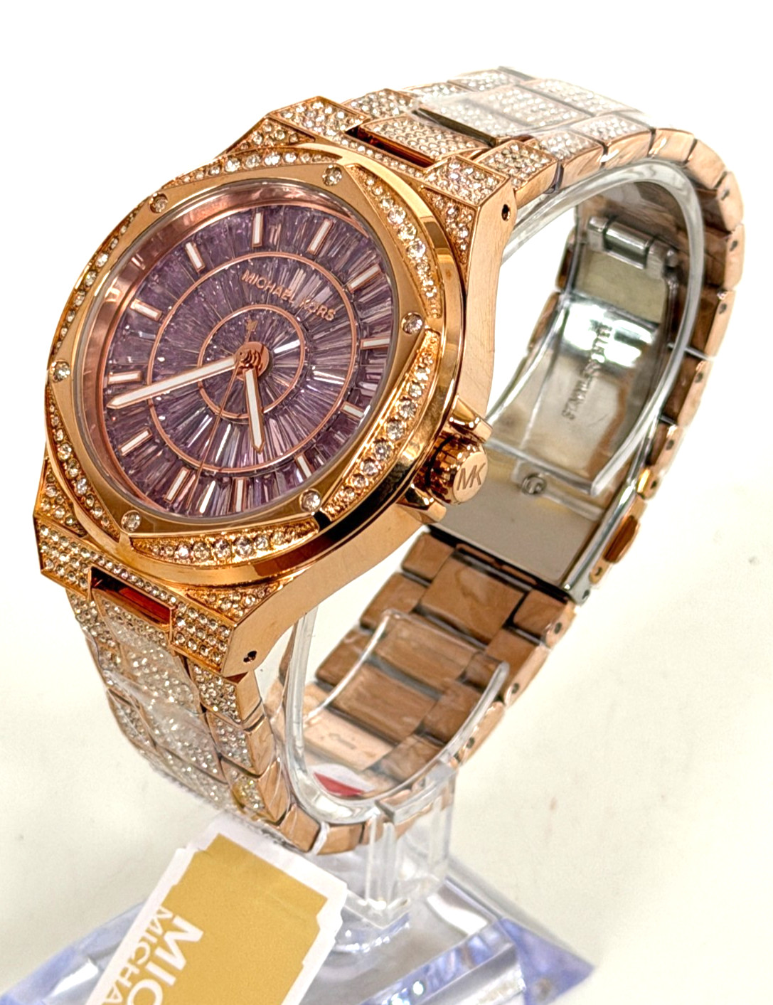 MICHAEL KORS MK6992 Lennox Womens Rose Gold-Tone Crystal Pave Watch BNWTIB $550