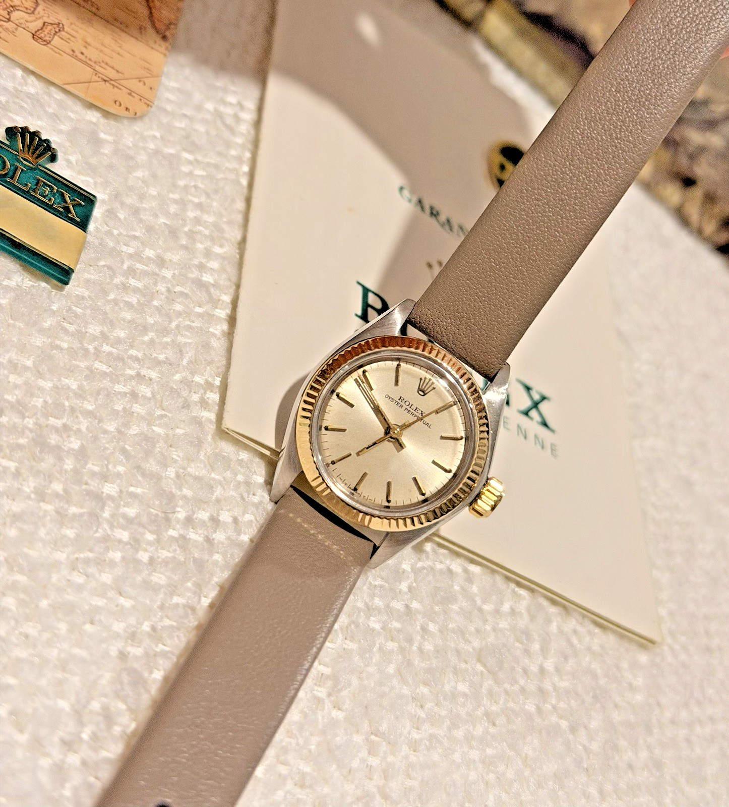 Rolex Lady Oyster Perpetual 6719 24mm Two Tone Automatic Box & Papers