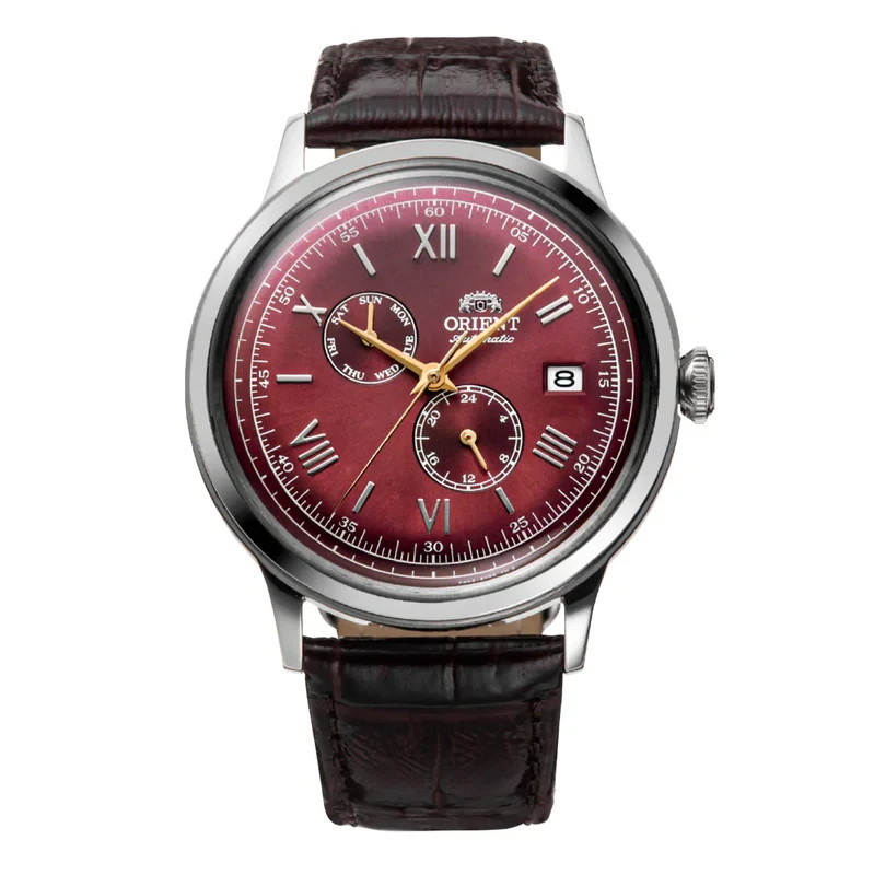 Orient RA-AK0705R30B Bambino Mechanical Classic Maroon Dial Gent’s Watch