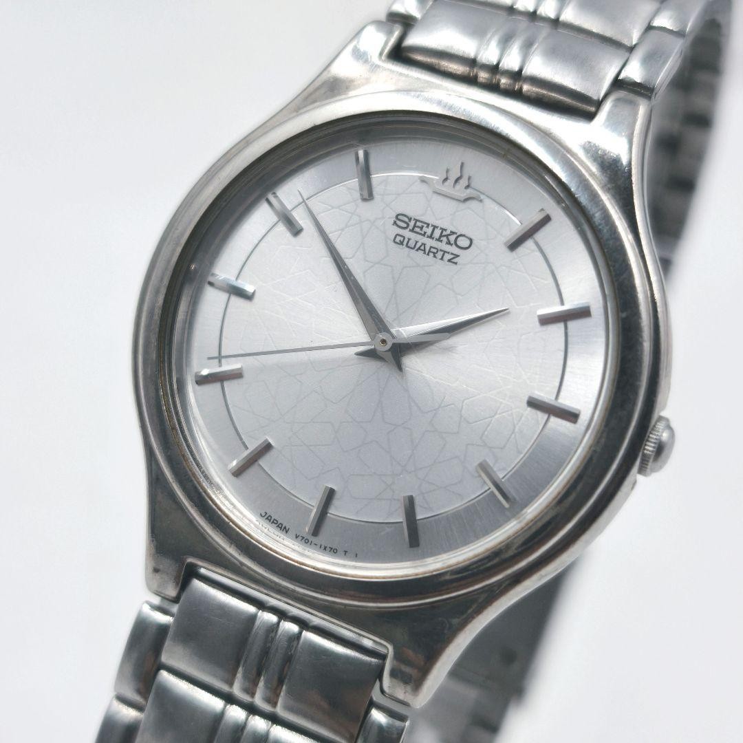 1993 SEIKO Galaxy V701-1P70 Quartz Watch Used