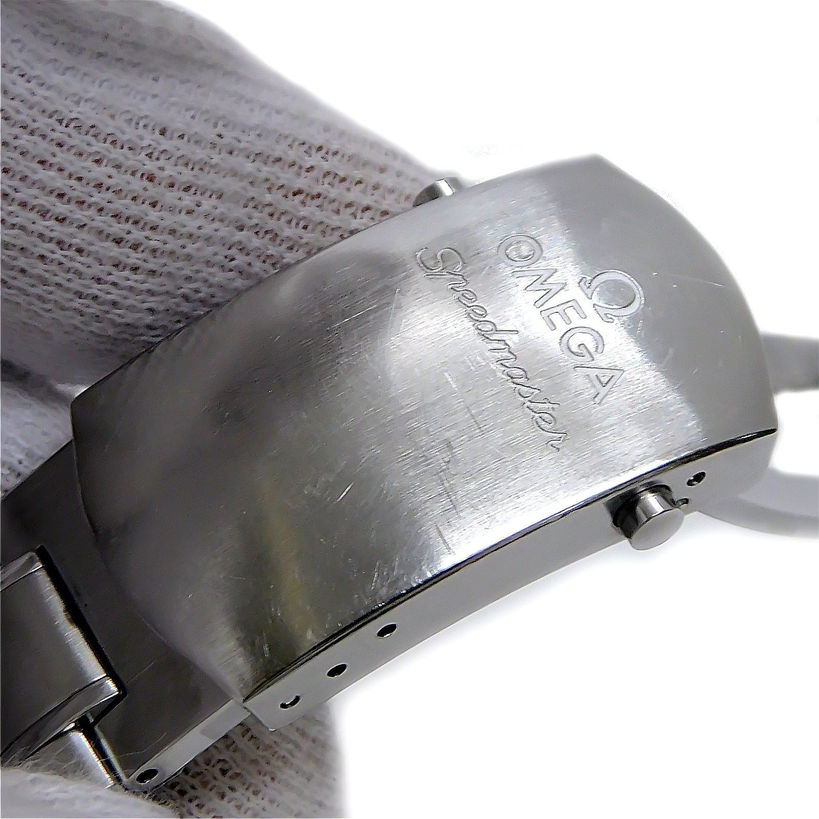 OMEGA Speedmaster Date 323.30.40.40.006.001 S. Steel Auto Men’s Watch #1384B