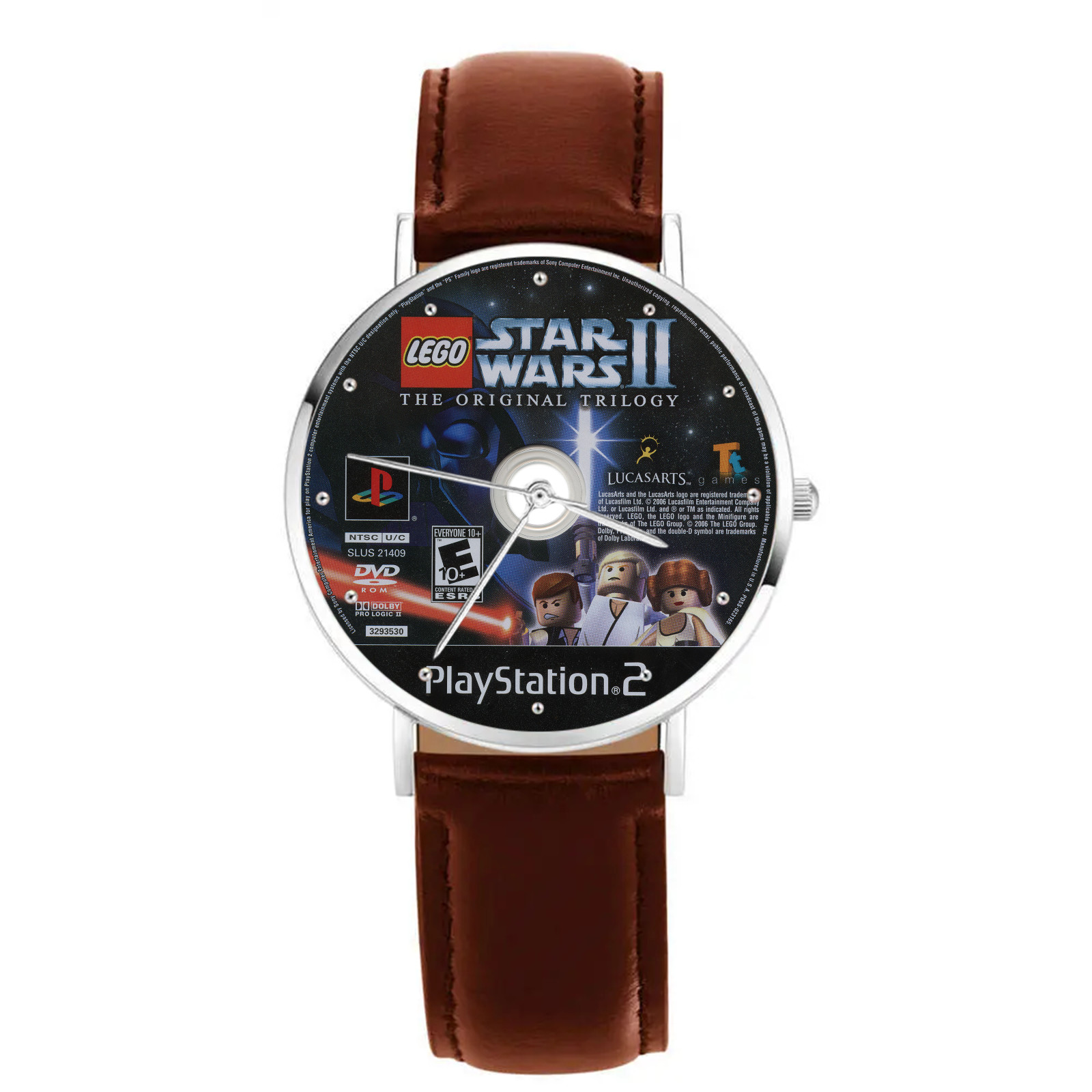 Lego Star Wars Original Trilogy PS2 Disc Art Engraved Watch