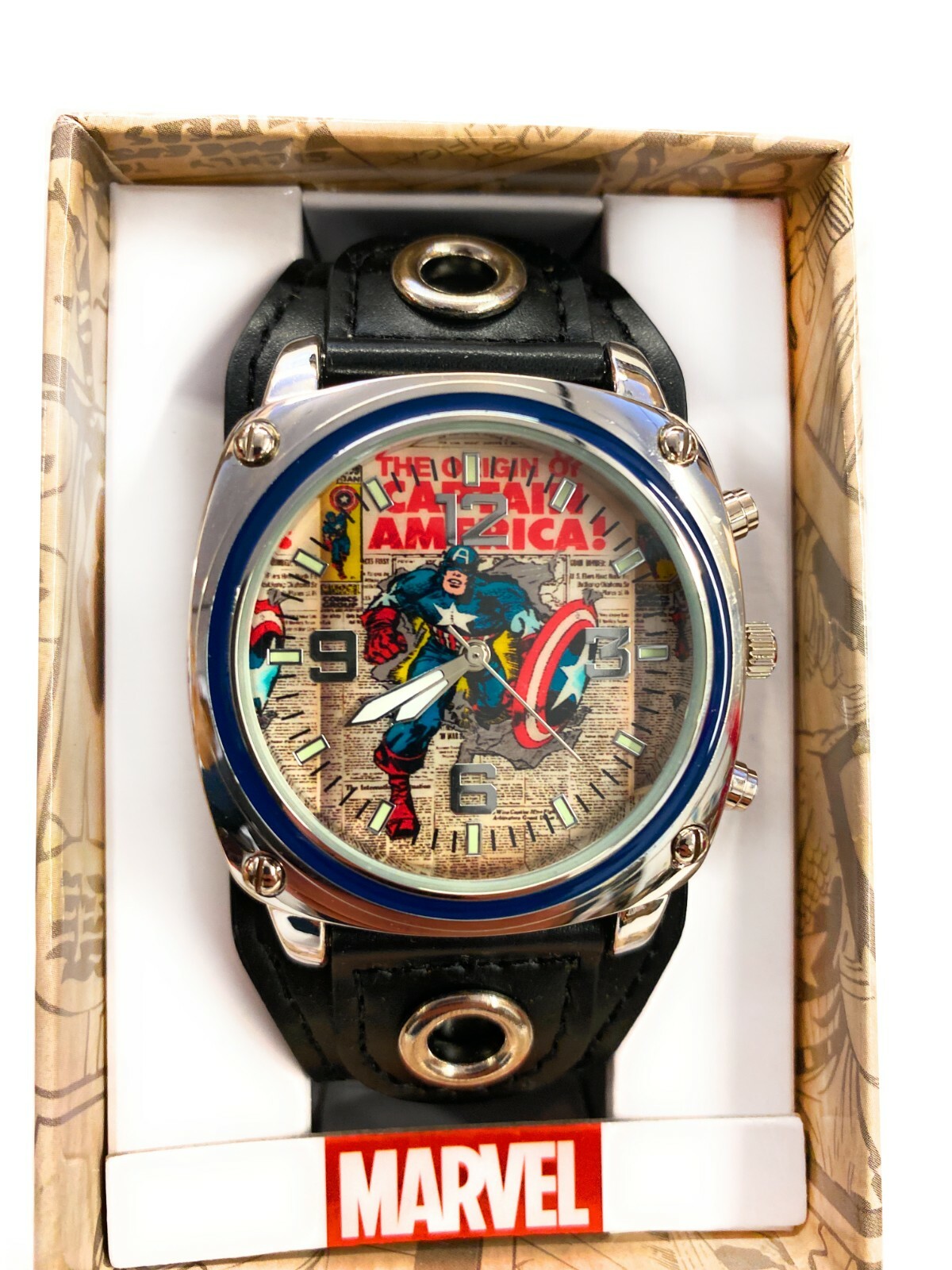 COLLECTIBLE LIMITED EDITION MARVEL CAPTAIN AMERICA WATCH