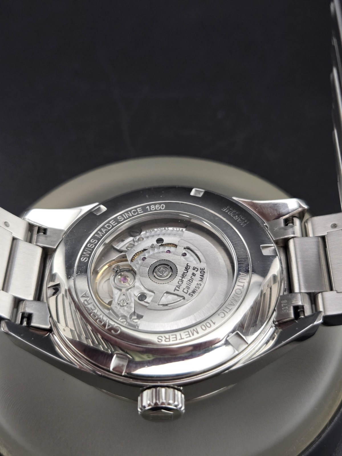 TAG Heuer Carrera Calibre 5 WAR201E.BA0723 Blue Day-Date Box Papers Auto